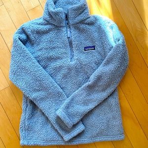 Patagonia fuzzy fleece quarter zip